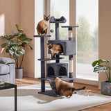 54-Inch Cat Tree Tower Condo Furniture with Scratch Post for Kittens - Pet House Play Area