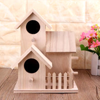 Charming Wooden Birdhouse - Perfect for Garden, Backyard & Balcony Decor