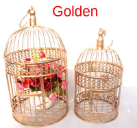 Elegant Iron Bird Cage for Weddings and Floral Arrangements 