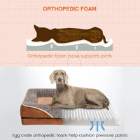 Premium Orthopedic Dog Bed for Small Dogs - Luxurious Supportive Foam Sofa 