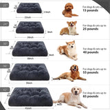 Luxurious Large Dog Bed - Plush, Soft, and Washable 41-Inch Fluffy Haven for Big Dogs