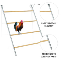 Chicken Perch Chicken Roost Chicken Wooden Stand Trainning Perch Rooting Bar Chicken Swing for Hens Chicken Toys for Chicken Coop Accessories