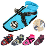 "Ultimate Waterproof Winter Dog Jacket with Harness - Perfect for Large Breeds like Labradors, French Bulldogs & More!"