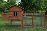 "Spacious 12 Sq. Ft. Chicken Coop & Run Combo for 3 Chickens - Zebediah"