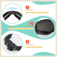 "Ultimate Dog Goggles for Large Breeds - Stylish Eye Protection for Riding, Biking, and Driving!"