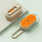 Cat & Small Dog Grooming Brush. with electric Steam Cleaner.     , Massage Spray, and Hair Removal Comb for Cats and Dogs