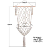 Bohemian Handwoven Cat Hammock Swing Bed - Stylish Macrame Wall Hanging for Home Decoration