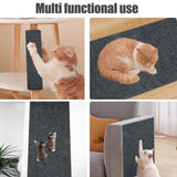 Professional Title: "Self-Adhesive Cat Scratching Mat Carpet with Trimmable Post for Furniture Protection"