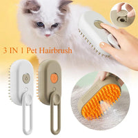 Cat & Small Dog Grooming Brush. with electric Steam Cleaner.     , Massage Spray, and Hair Removal Comb for Cats and Dogs