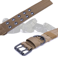 Tactical Heavy Duty Nylon Large Dog Collar with Metal Buckle - 2" Wide