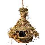 14Styles Birds Nest Bird Cage Natural Grass Egg Cage Bird House Outdoor Decorative Weaved Hanging Parrot Nest Houses Pet Bedroom