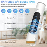 "Pet Grooming Vacuum Kit with 14Kpa Suction Power and 5 Grooming Tools"