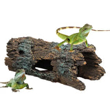 "Jungle Oasis Resin Hide Cave for Reptiles: Perfect for Bearded Dragons, Geckos, and More!"