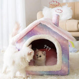 Arctic Velvet Premium Luxury Cat House Bed