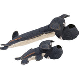 Squeakier Vintage Denim Dog Toy - Adorable 8" Plush with Lambs wood