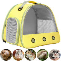 "Ultimate Portable Travel Carrier for Small Pets - Guinea Pig, Hamster, Bearded Dragon & Birds - Clear View Design for Outdoor & Vet Trips!"