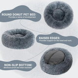 Cozy Round Plush Pet Bed for Dogs and Cats - Perfect for Winter!