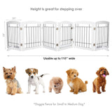 "Stylish Extra Wide Dog Gate with Walk-Through Door - Keep Your Pet Safe!"