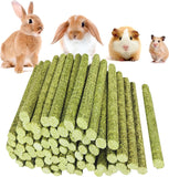 "20-Piece Rabbit Toy Set: Timothy Hay Sticks for Guinea Pigs, Bunny Chew Toys Promoting Dental Health, Molar Food Snack for Small Pets"