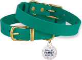 Leather Dog Collar with Metal Buckle Durable Basic 