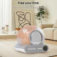 Automatic Self-Cleaning Litter Box with App Control and Safety Features