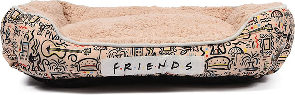 Friends TV Show City Doodle Cuddler Dog Bed | Warner Bros Merchandise for Dogs