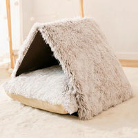 "Cozy Cat and Puppy Bed House for Small Dogs and Cats - Winter Warm Sleeping Nest"