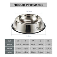 Stainless Steel Large Capacity Dog Bowl for Dogs and Cats