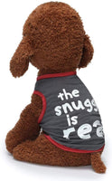 "Stylish Summer & Fall Dog Clothes for Small Breeds - Adorable Snuggle Vest Tanks for Yorkies, Chihuahuas, & Schnauzers!"