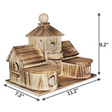 Luxurious Solid Wood Outdoor Bird Villa.      - Cozy Insulated Haven for Parrots & Birds This Winter