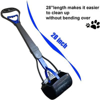 "Long Handle Dog Pooper Scooper - Efficient Waste Cleaning Tool for Dogs and Cats"