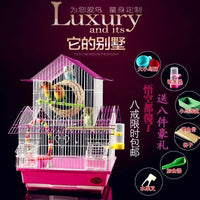 "Stylish Chic Metal Pearl Bird Cage: Transform Your Bird's Home with Elegance!"