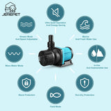 3170 GPH Submersible Aquarium Water Pump with Controller - Ideal for Fish Tanks, Aquariums, Fountains, Sump Systems, Hydroponics, Freshwater, and Marine Water Use