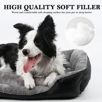 Rectangle Washable Dog Bed for Large and Medium Dogs, Comfortable and Breathable