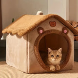 Cozy & Stylish Foldable Pet House – Removable, Washable Bed for Extra Small Dogs and Small to Medium Cats!