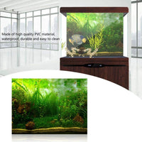 Professional title: "Aquarium PVC Adhesive Poster Background Decoration with Water Grass Design - 122 * 50cm"