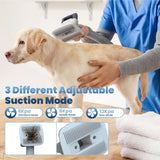  Dog & Cat Grooming with Vacuum with 5 Professional Grooming, Powerful Suction Tools   