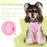 Cute Pink Polka Dot Dog Diapers – Stylish Sanitary Pants for Male & Female Dogs + Surgical Recovery Suits - Size Large