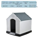 Plastic Warm Kennel Rainproof Outdoor Medium and Large Dog House Golden Retriever Dog Cage Dog House Sun Protection Dog Supplie