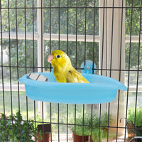 Portable Bird Bath with Mirror - Ideal Bathtub for Bird like Parrots