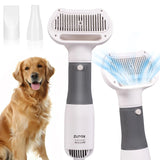 "2-in-1 Dog Hair Dryer & Grooming Brush – Adjustable Temperature Pet Care Tool for Small Dogs and Cats!"