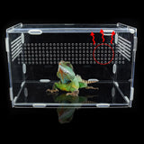 "Acrylic Reptile Breeding Box: Ideal for Spiders, Lizards, Scorpions, and Insects!"