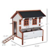 Large Wooden Chicken Coop with Nesting Box & Door 🐔
