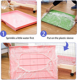 Disposable Clear Plastic Cage Liners - 50 Pack for Small Animals