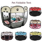 "Portable Pet Tent Dog House: Durable Outdoor Cage & Cat Playpen"