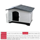 Plastic Warm Kennel Rainproof Outdoor Medium and Large Dog House Golden Retriever Dog Cage Dog House Sun Protection Dog Supplie