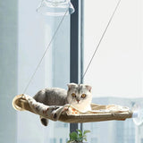 Cozy Aerial Cat Hammock - Perfect Window Bed for Cats 