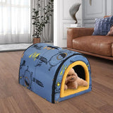 "Cozy Waterproof Pet House: The Perfect Warm Nest for Cats, Dogs, and Puppies!"