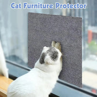 Professional Title: "Self-Adhesive Cat Scratching Mat Carpet with Trimmable Post for Furniture Protection"