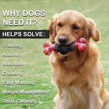 Indestructible Dog Toys for Aggressive Chewers - Interactive Bone Toy for Large & Medium Dogs 